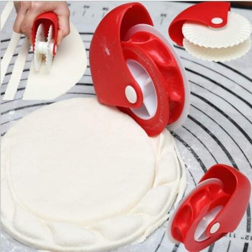 Pastry Wheel Cutter Pizza Tools Lattice Roller Cutter Manual Plastic Noodle Pie Decor Lattice Cutter Kitchen Baking Tool