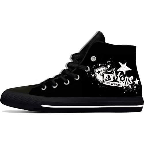 Famous Stars and Straps Skull Fashion Lightweight High Top Canvas Shoes Men Women Casual Breathable Sneakers