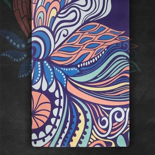 Non-slip natural rubber yoga mat 10mm, folding yoga mat blanket, printed yoga mat