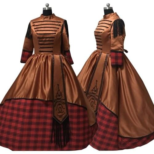 2020 New Vintage costumes 18th Duchess Retro medieval Renaissance Reenactment Theatre Civil war Victorian dress D-548