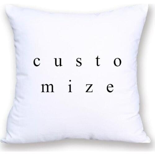 Custom Linen Print Cushion Cover Modern Nordic Decorative PillowcaseCustomizable Single-sided Home Sofa Cushions Cases