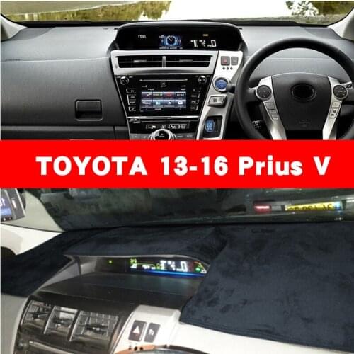 For13 14 15 16 toyota prius v instrument panel Mat Dashboard ranger Dashboard Anti Slip Anti Cover Pad RUMION