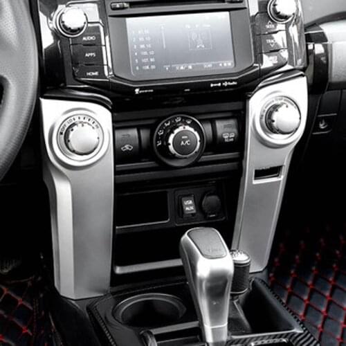 Car front dashboard cover console sticker decorative frame trim for toyota 4runner 4 runner interior Accessories 2010-2019