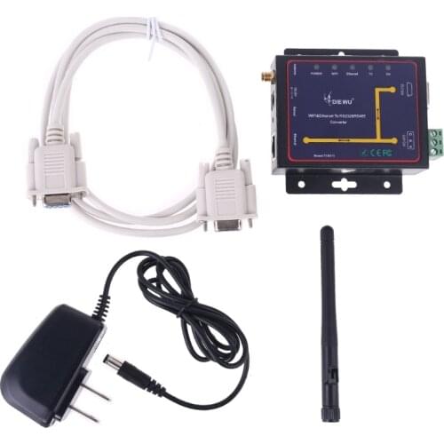 WiFi Ethernet RJ45 to RS232 RS485 Serial Server Converter Support WatchDog Modbus Gateway TCP UDP IP P2P