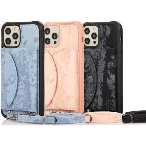 Luxury PU Leather Case For iPhone 12 Pro Max 11 XS XR X 8 7 Plus Seperate Magnetic Wallet Protect Cover Strap