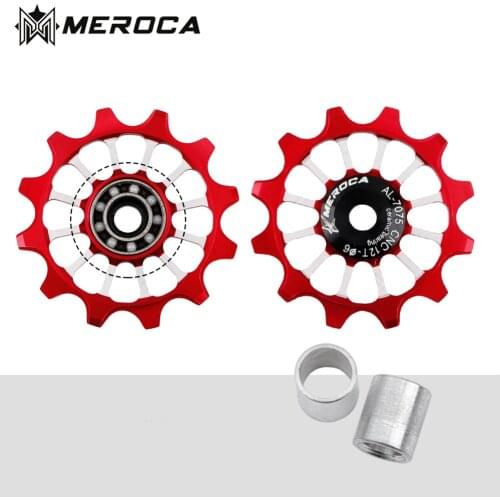 MEROCA Folding Bike 12T Ceramics Bearing Jockey Wheel Rear Derailleur 11 Speed Iamok Positive Negative Gear Guide