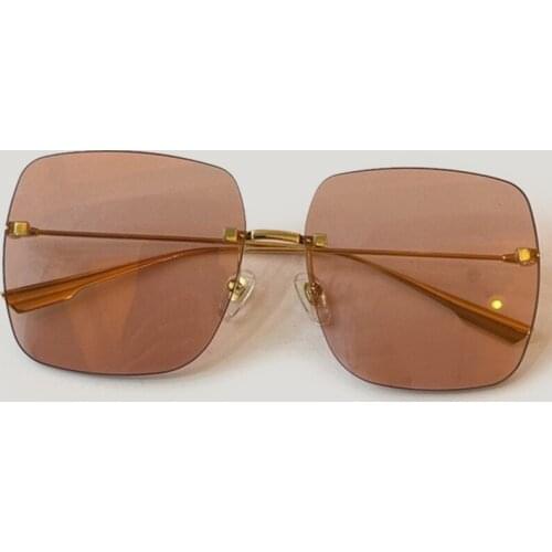 Sunglasses For MenVintage Alloy Rimless Luxury Brand Vintage Sun Glasses Spuare Mirror Summer UV400O