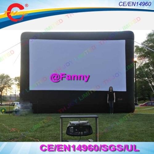 16:9 outdoor inflatable movie screen with removable screen cloth Portable air projector screen cinema projection screen