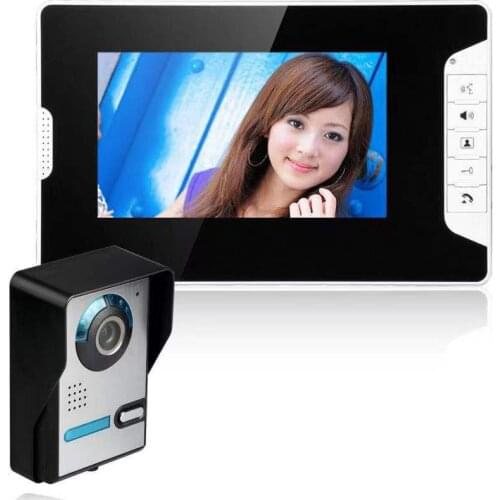 Video Door Intercom Entry System Kit Wired Video Doorbell Phone Rainproof Call Panel IR Camera for Home Villa Building Apartment