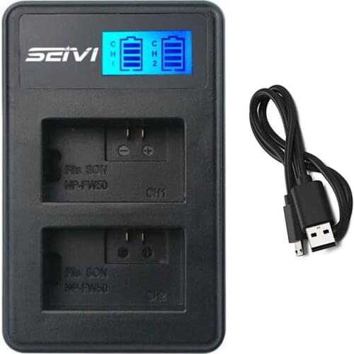 Battery Charger for Sony Alpha ILCE-3000, ILCE-3500, ILCE-5000, ILCE-5100, ILCE-6000, ILCE-6100,ILCE-6300 E-mount Digital Camera