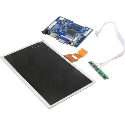 10.1inch LCD for Raspberry Pi 2/3/4B mode B,1024x600 HD LCD Monitor Display HDMI VGA AV Raspberry Pi banana pi With key board