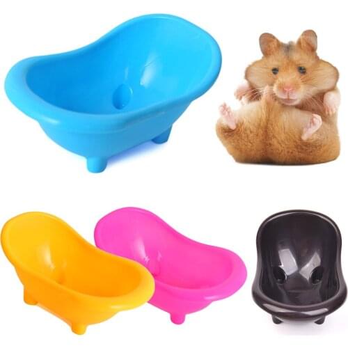 1PC Mini Hamster Gerbils Guinea Pig Bathtub Pet Mouse Bathroom Bathing Pets Bath Sand Room Bathroom Supplies