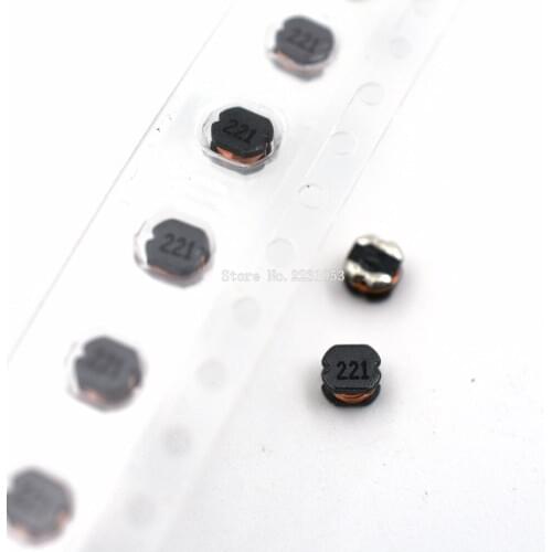 10PCS/LOT SMD Power Inductor CD32 220uH 220UH 221 SMD Inductance 3.5*3.0*2.0mm