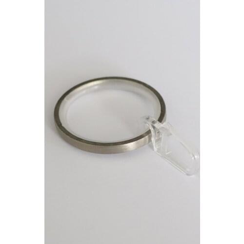D42mm Rings with sliding insert and folding hook , Curtain Rod Rings for Window Decoration