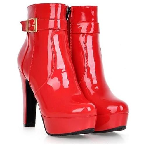 Darling In The Franxx Zero Two Code 002 Red 12cm High Heel Cosplay Shoes Boots Halloween Carnival Cosplay Costume Accessories