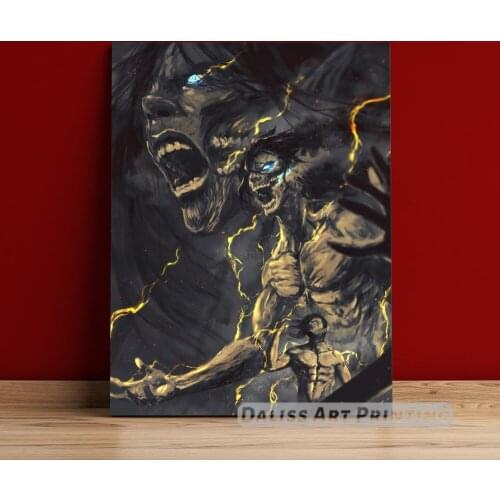 Canvas Anime Attack on Titan Pictures Home Decoration Paintings Poster HD Prints Wall Art Modular Living Room Framed