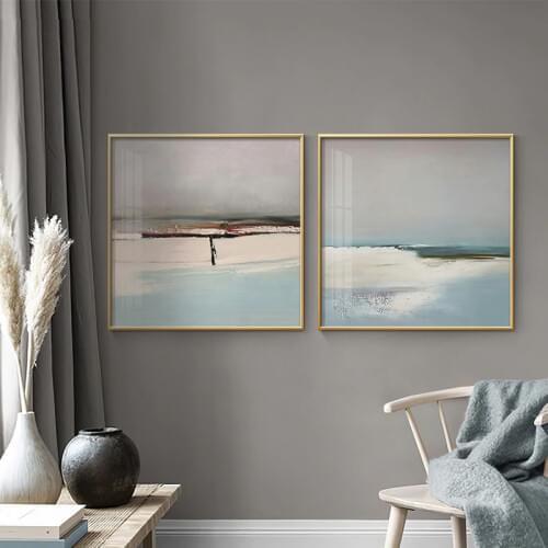 Seascape Poster Print Abstract Sea Surface Clouds Picture Wall Art Picture Living Room Scandinavian Canvas Painting Home Decor