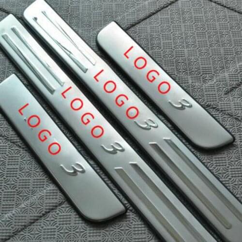 High Quality Stainless Steel scuff plate door sill Trim For Mazda 3 2003 - 2013 Car Accessories Car-styling Car-covers