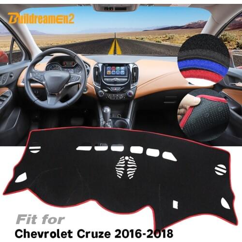 Buildreamen2 Car Dashboard Cover Instrument Platform Desk Dash Mat Avoid Light Pad No-Slip For Chevrolet Cruze 2016 2017 2018