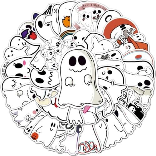 10/50pcs Anime Halloween Demon Ghost Stickers Decoration Notebook Scrapbooking Luggage Skateboard DIY Journal Graffiti Sticker