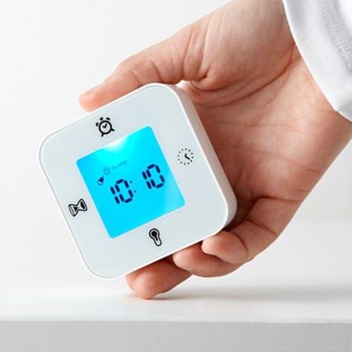 Alarm Desk Clock Bedroom Date Time Display Thermometer Degree Meter
