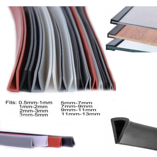 1M Car Door From Scratches Protection Strips Side Doors Moldings Side Anti-wear Protection Car Door Edge Rubber Car-styling