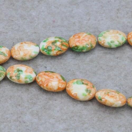 Riverstones oval share loose beads 13x18mm Three colors to choose from! women jewelry DIY making design