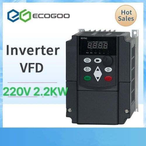 VFD Inverter 1.5KW/2.2KW/4KW Frequency Converter ZW-AT1 3P 220V/110V Output CNC Spindle motor speed Control VFD Converter