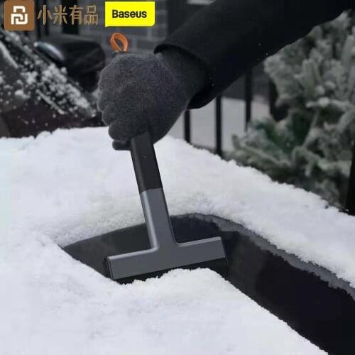 Baseus Car Ice Scraper Windshield Ice Breaker Quick Clean Glass Brush Snow Remover TPU Tool Auto Window Winter Snow Brush Shovel