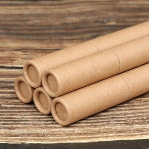 100pcs Kraft Paper Incense Tube Incense Barrel Small Storage Box pen holder for 10g/20g Joss Stick Convenient Carrying