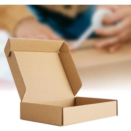 Packaging Box Durable Multifunctional Cardboard Sturdy Practical Rectangle Carton Box for Express Jewelry Box Gift Box