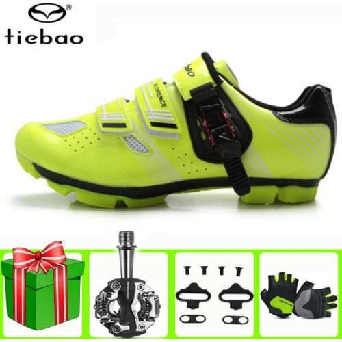 Tiebao sapatilha ciclismo mtb cycling shoes add SPD pedal set bicycle riding shoes mountain bike original superstar sneakers men