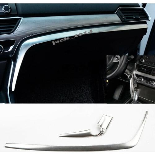 Stainless steel Interior Center Console Dashboard Panel Cover Trim for Honda Accord 2018-2019