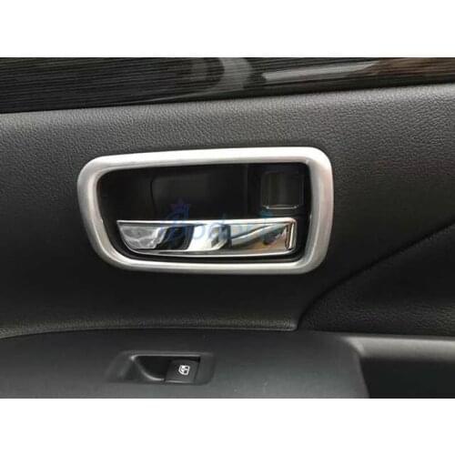Interior Door Handle Bowl Moulding Trim Panels Cover Chrome For Mitsubishi Outlander 2014-2019 Car Styling Accessories