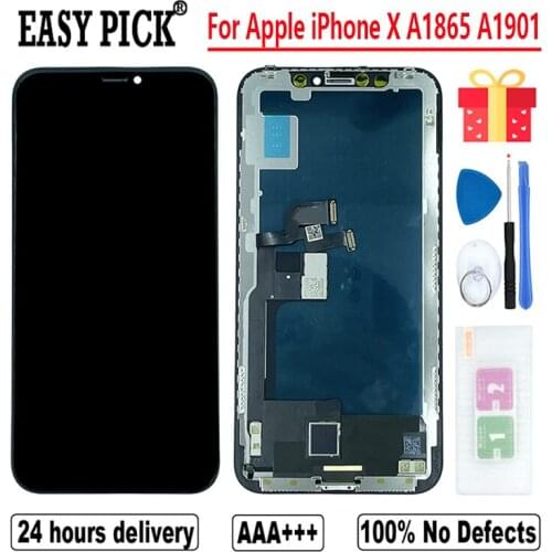 For iPhone X XR XS Max LCD Display Touch Screen Digitizer Assembly Free Tools