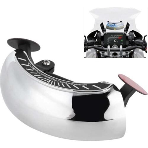 180 Degree Safety Rear Blind Spot Mirrors Mounted on Windscreen Fit for F750GS F850GS R1200GS R1250GS ABS