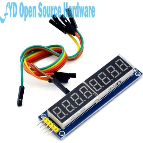 8 digital control module eight serial LED display module 595 drives the display with Dupont line