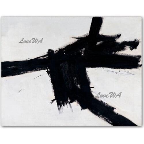 Free Shipping Abstract Black And White Art 100% Hand Painted Oil Painting Wall Decor Canvas Art Pieces Artwork For Bedroom