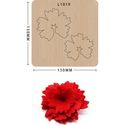 Flower Scrapbook Christmas present Die Cut DIY handmade New Dies For 2020 Wooden Die-cutting Template Cutting Mold Wood Die