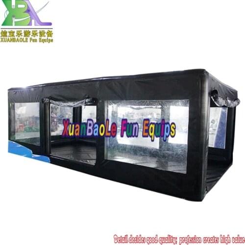 EU Automobile Inflatable Giant Car Workstation Spray Paint Booth Tan Spray Painting Booths For Cars