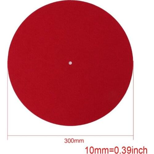 Turntable Mat Slipmat Audiophile 3mm Felt Platter Vinyl Record Players Anti-Vibration Durable Anti-Static