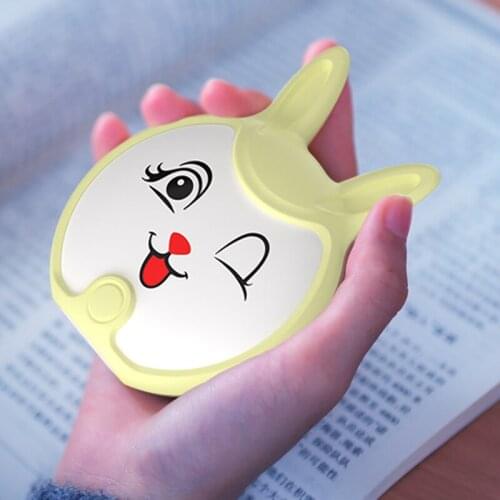 Mini Cute Rabbit Cartoon USB Hand Warmer Portable Mobile Power Rechargeable Winter Hands Warmer 5W 5V Double-sided Quick Heating