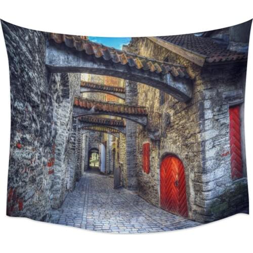St. Catherine Channel City Building Wall Tapestry Cover Beach Towel Picnic Yoga Mat Home Decoration