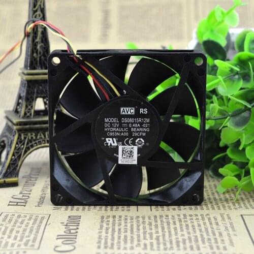 New original 8015 8CM 8cm DS08015R12M 0.48A -021 Motherboard 3-pin