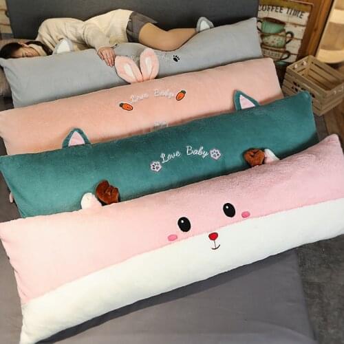 40/60/100/150cm Long Hugging Body Pillow with filling Anime Body Pillow dog/rabbit/hamster/cat Home Use Cushion bed decoration