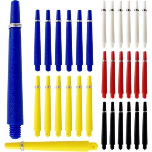 50mm Nylon Dart Shafts Standard Screw Thread Plastic Darts Rod Stem Replacement Accessories 5 Colors