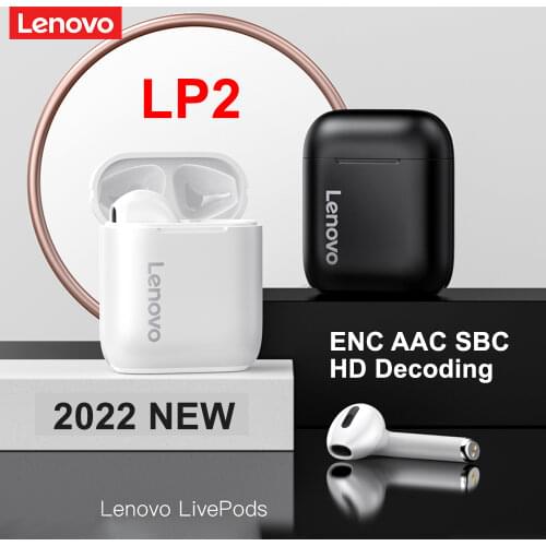 Lenovo LP1S TWS Bluetooth Earphone Sports Wireless Headset with Mic Stereo Earbuds HiFi Music LP1 S Headphone for Android IOS