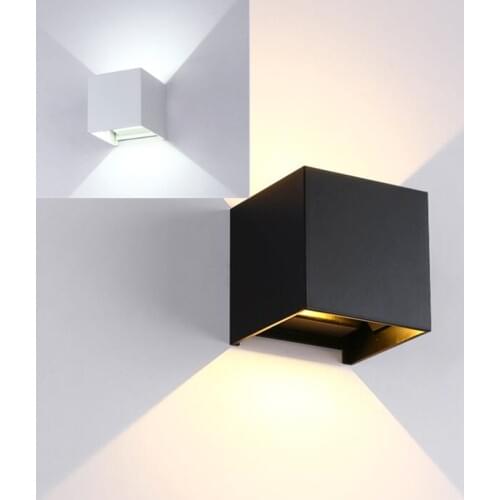 10W Indoor Outdoor Modern Minimalist Porch Garden Light Waterproof 10W COB LED Wall lamp AC85-265V Up and Down lighting