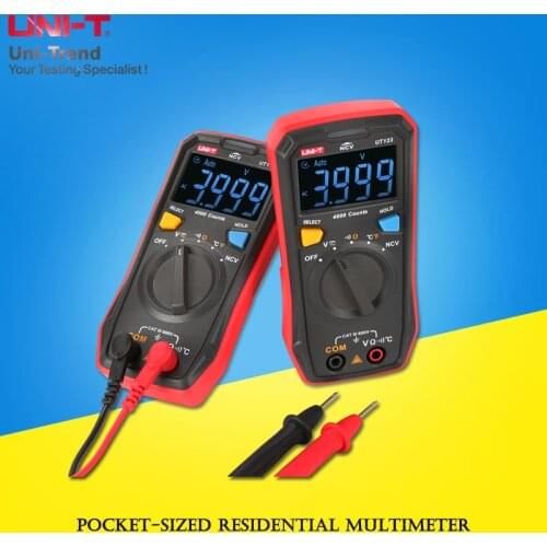 UNI-T UT123 Pocket-sized Residential Multimeter; Auto Range Multimeter/NCV/Temperature Test