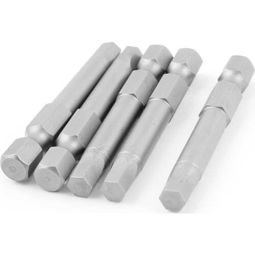 UXCELL Newest 5 Pcs Hex 1/4 Inch Shank 5mm Hexagon Head Magnetic Screwdriver Bits